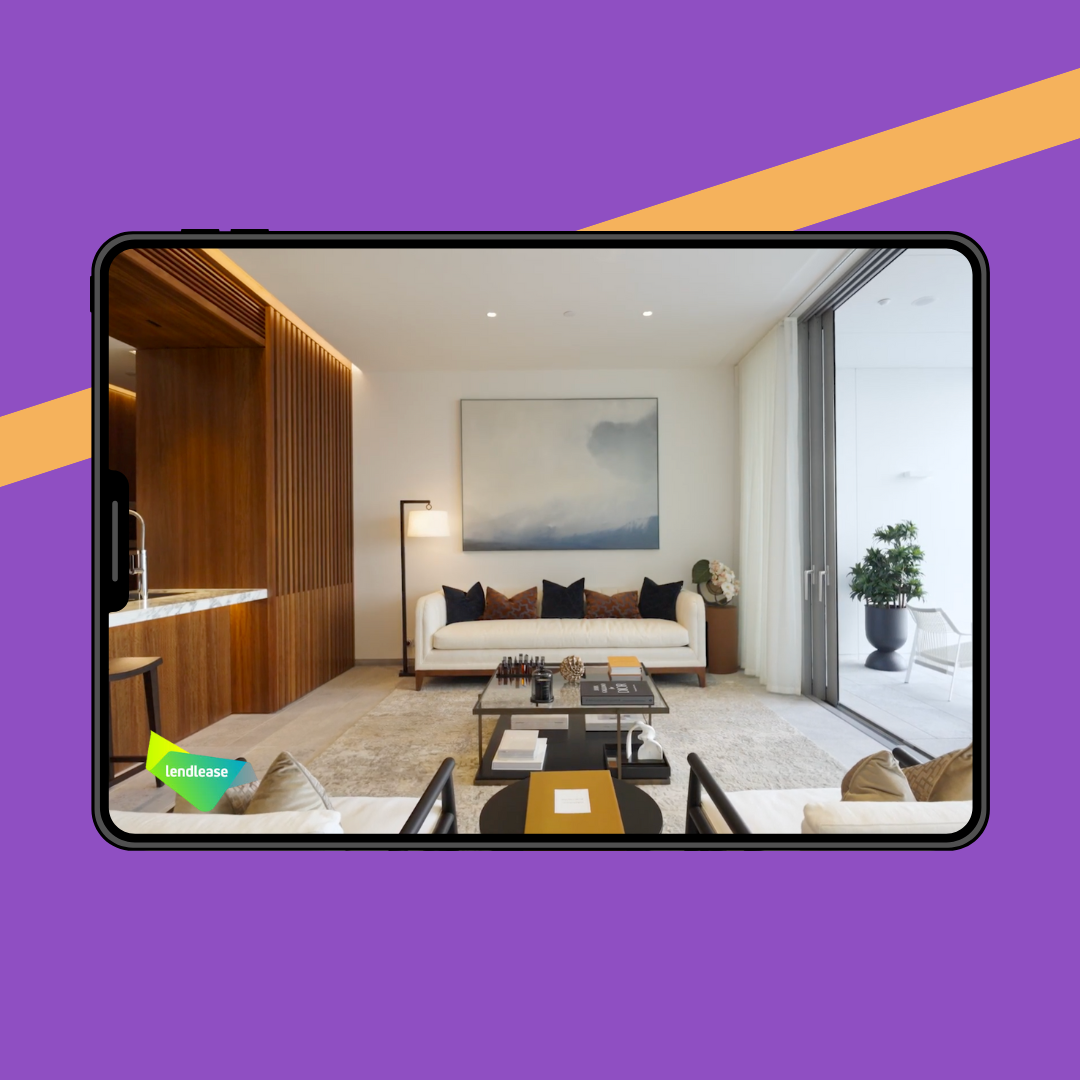 Ipad showing a video