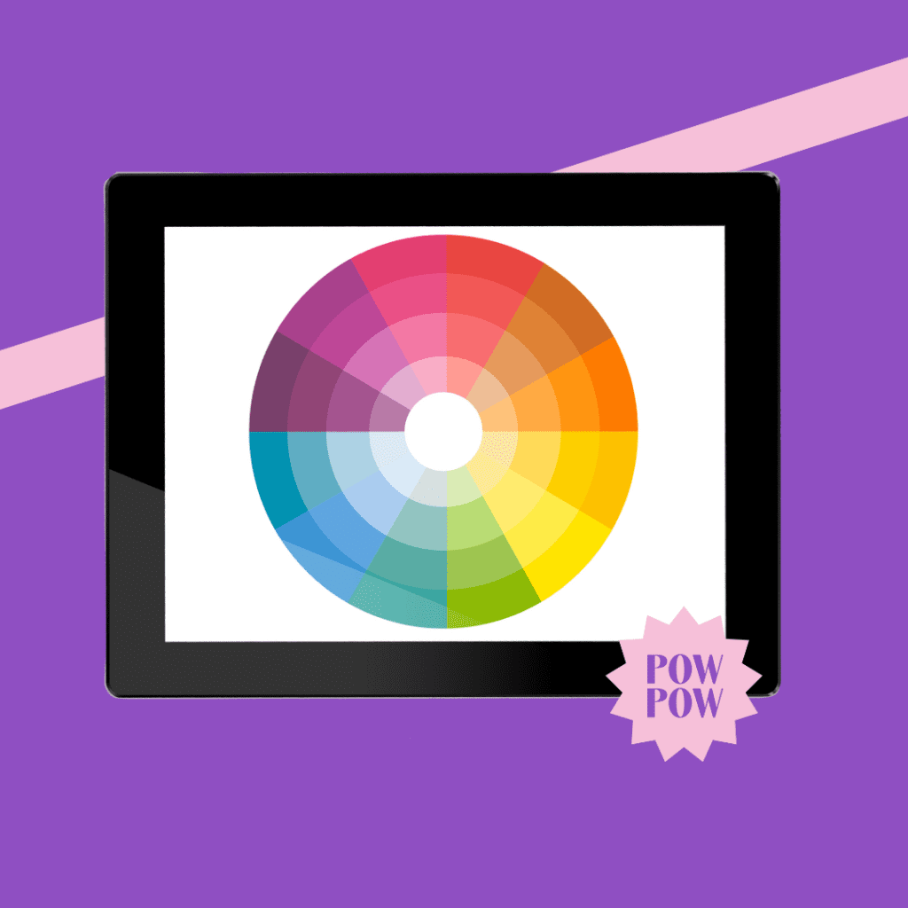 Colourful chart on a screen