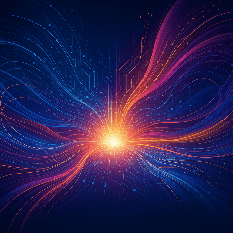 Abstract generative AI illustration