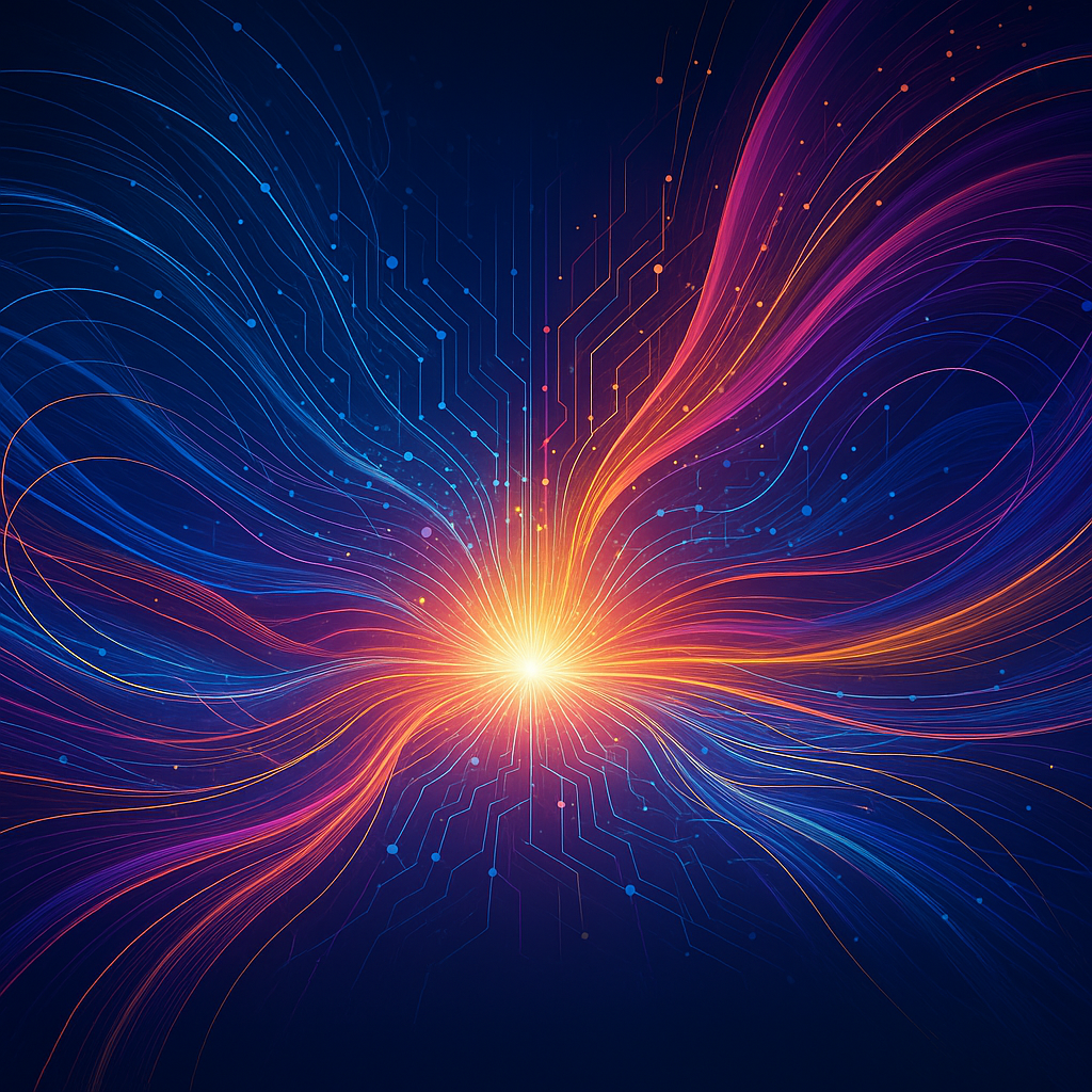 Abstract generative AI illustration