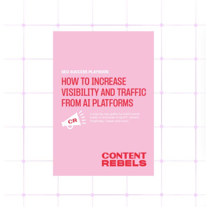AI Search Content Marketing Playbook Content Rebels Sarah Spence